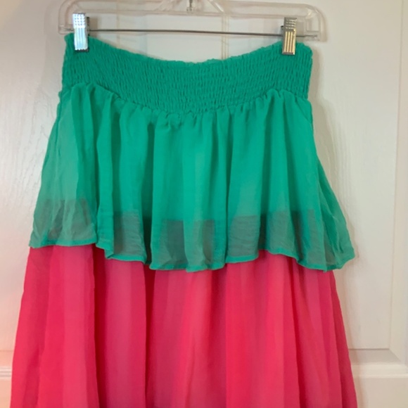 COLORFUL RUFFLE SKIRT SIZE L NWT - Picture 3 of 8